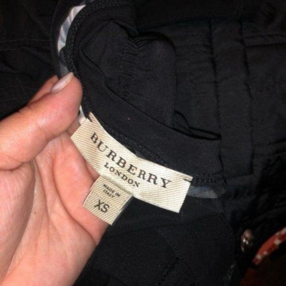 Burberry Ruched Fitted Pencil Skirt Black Size XS - Picture 5 of 5